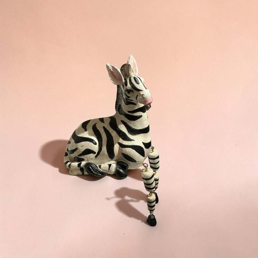 Zebra Figurine with Dangling Legs
